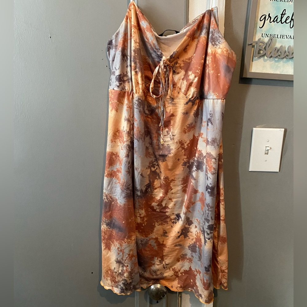 SHEIN Plus Camo Patterned Dress